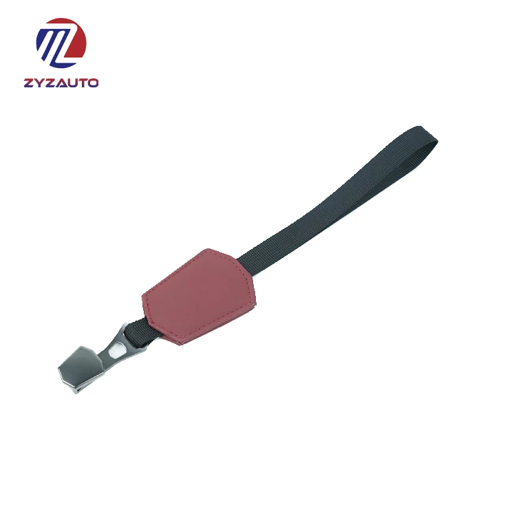 ZY Non-toxic PU Leather Strappy Hook Car Headrest Hook Holder Soft Interior Decoration Auto Seat Hook