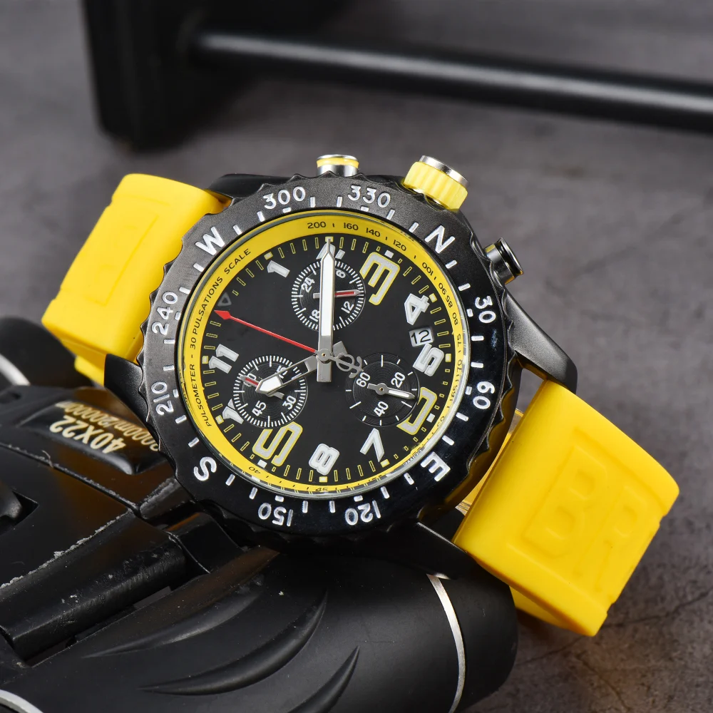 2023 New Design Wholesale Original Brand Endurance Pro Chronograph Multi-functional Professional Silicone Strap Quartz Men Watch