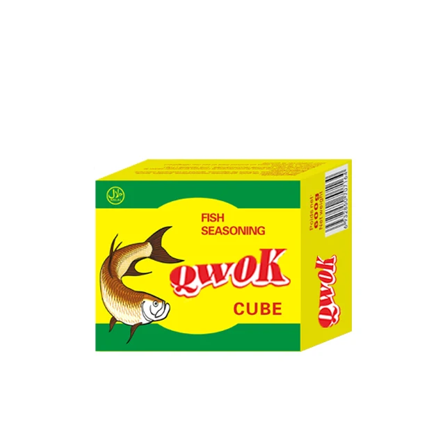 HALAL 10g fish  bouillon cube seasoning cube broth cube OEM wholesale