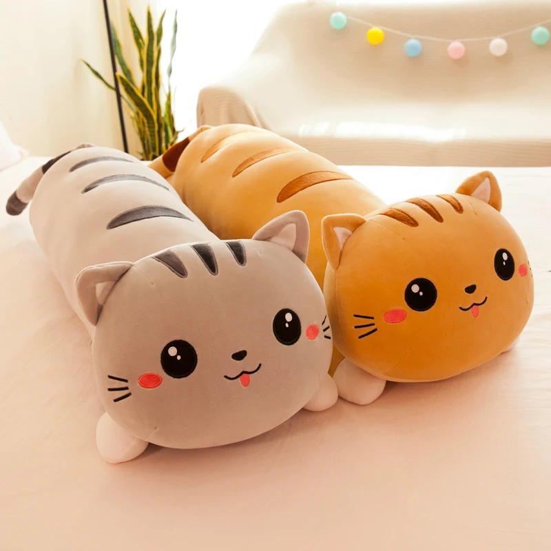 cat Pillow factory outlet Plush toys 130 cm New fashion  big size stuffed animals washable plush Kitten kids toys bedroom pillow