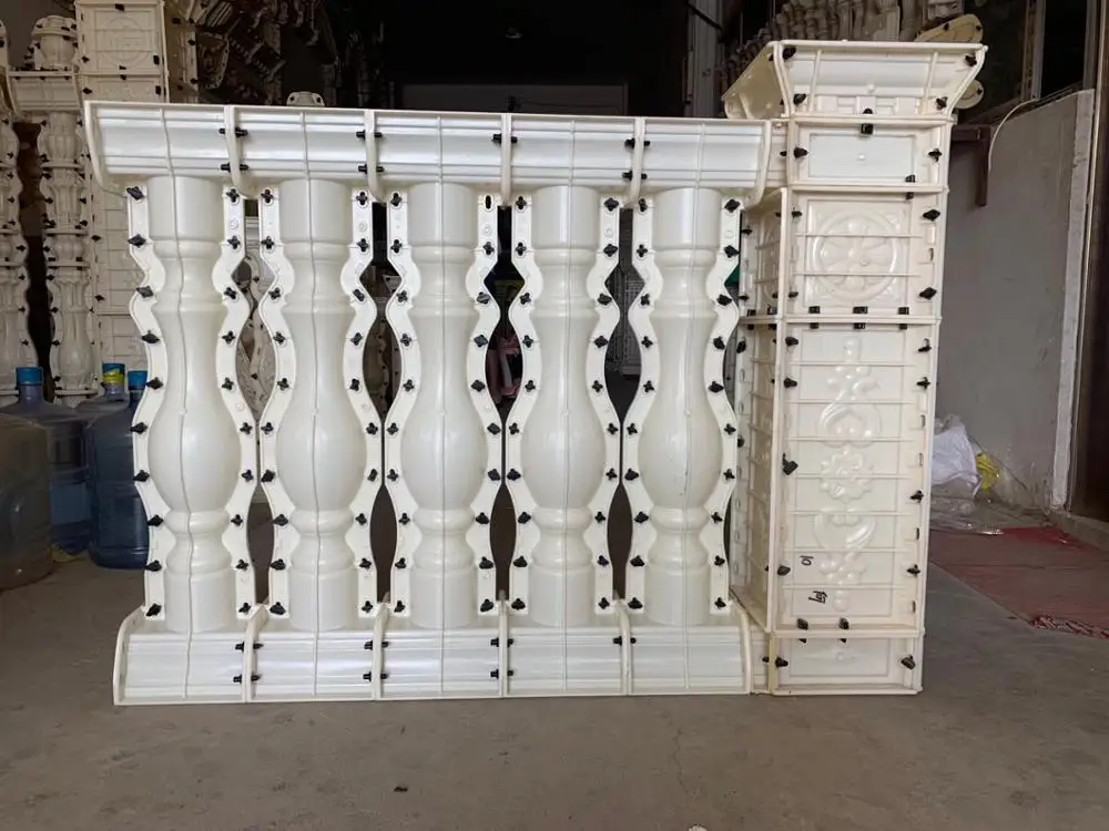  Новинка 2019 Литые пластиковые формы для украшения сада балюстрада бетонная