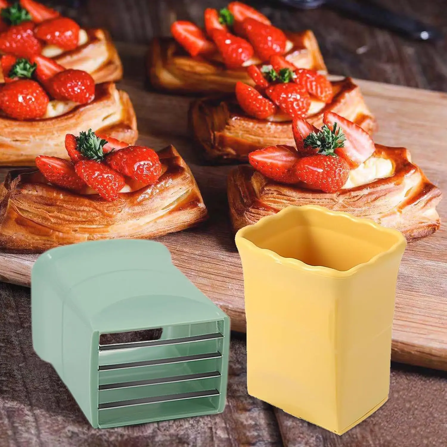 Cross-border fruit slicer fruit special knife strawberry banana splitter jujube stainless steel cutting and dicing magic weapon