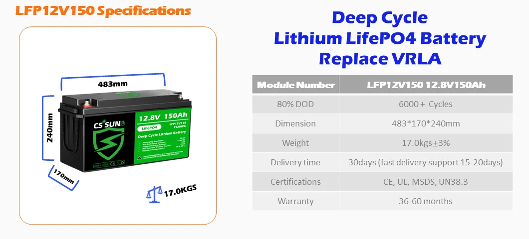 LFP12V150 Specification
