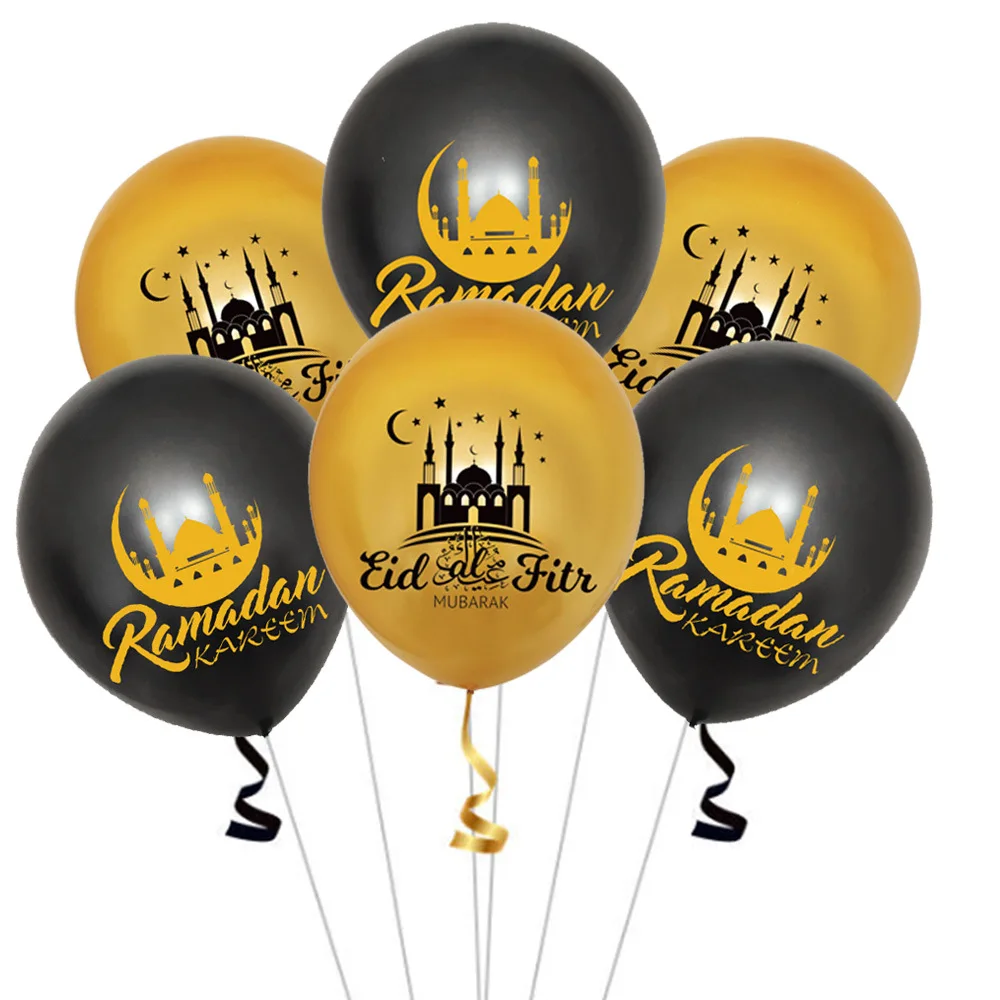 Ramadan Kareem Decoration Eid Mubarak Latex Balloons Eid Party Decor