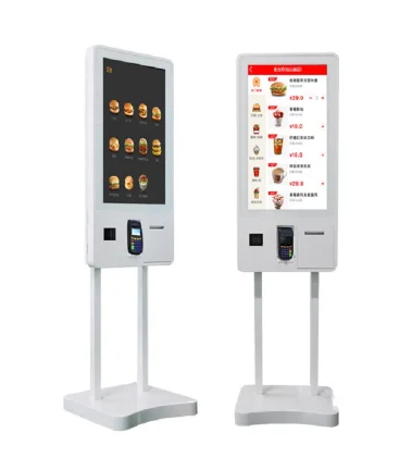 21.5inch self service order checkout cash register kiosk machine android self ordering wall mount kiosk terminal in restaurant