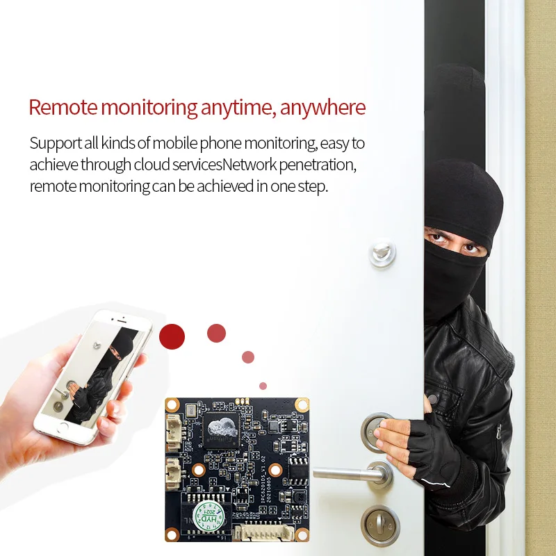New item 5MP IPC6201ES-SS CMOS Sensor IPC board camera module Dual light source Support smart and multi-browser