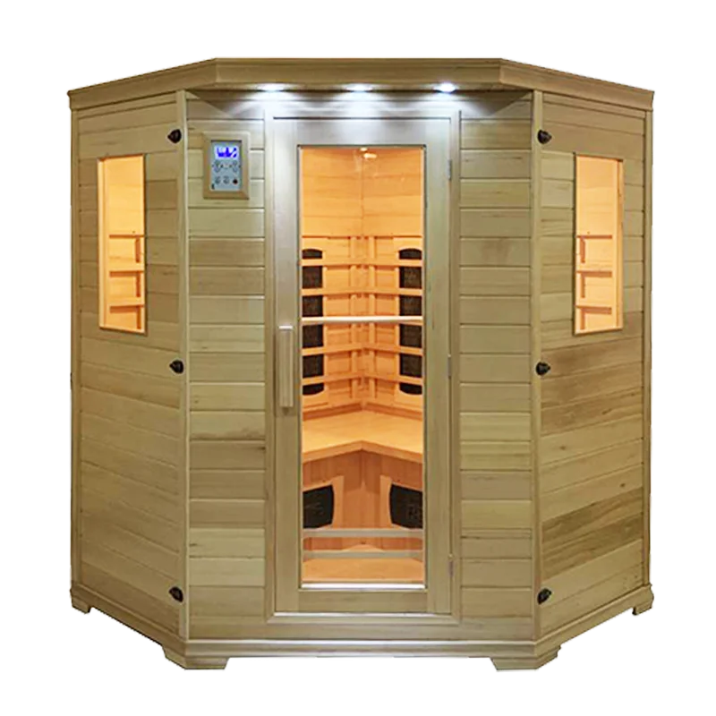 Luxury 4 people buy far full spectrum near infrared sauna with red light therapy  room massage hidden camfull spectrum