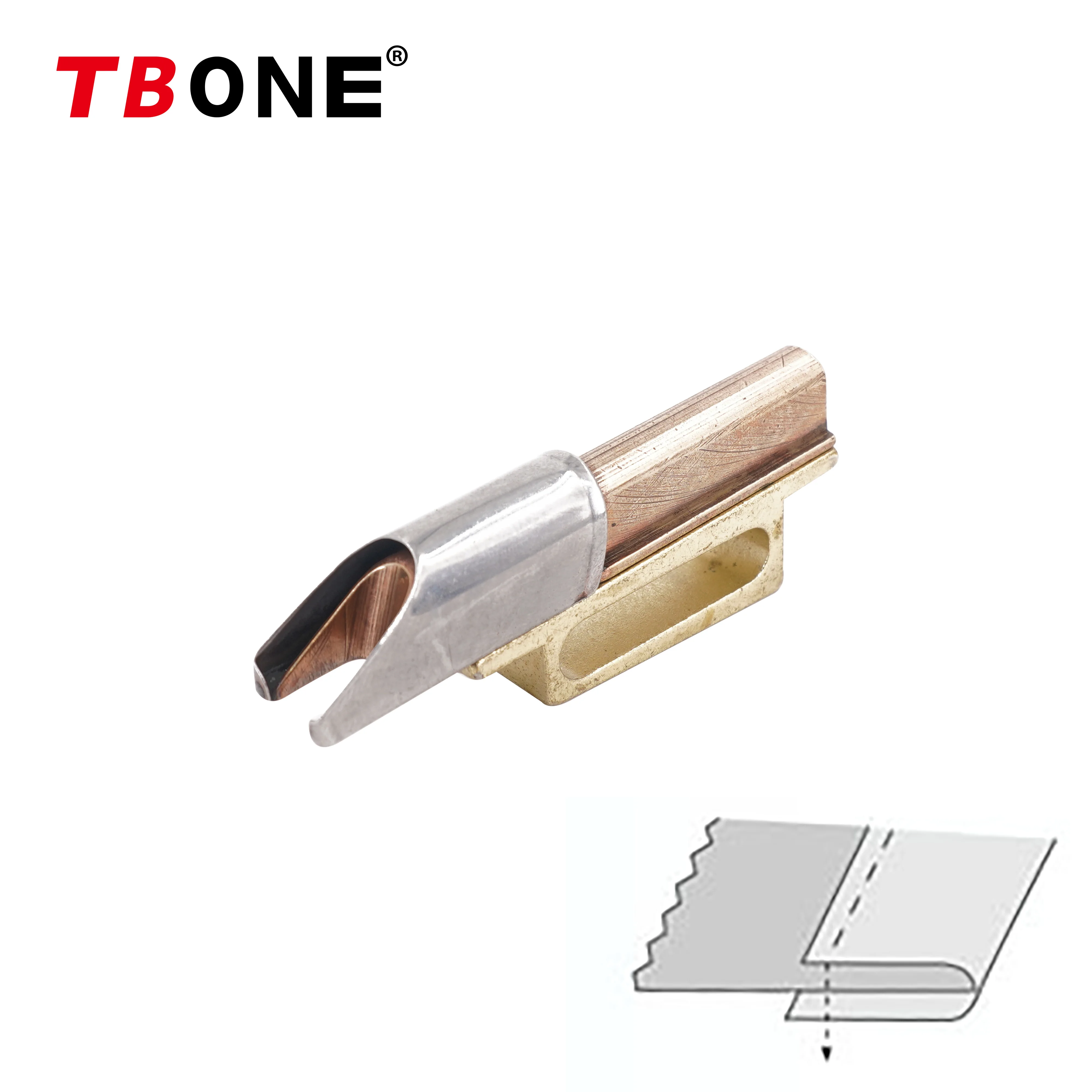 138 folder Binder for samll-sized cylinder bed machine for curve edge binder sewing machine folder