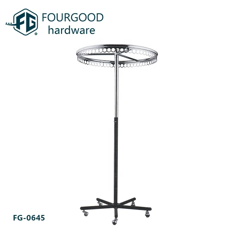 Display equipments metal clothes racks and stands granite display rack