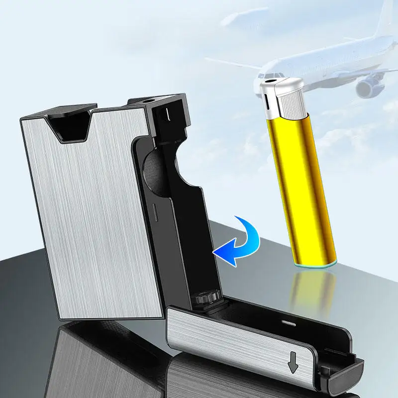 New thick support lighter cigarette box all-in-one machine removable thickened moisture-proof sweat-proof