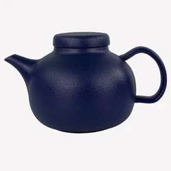 1100Cc High Fired Teapot Blue Green Rustic Tea Pot Ceramic Porcelain Teapot