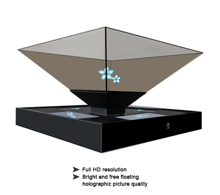 21.5 32 Inch LCD Showcase Transparent Display Box 3D Holographic Display