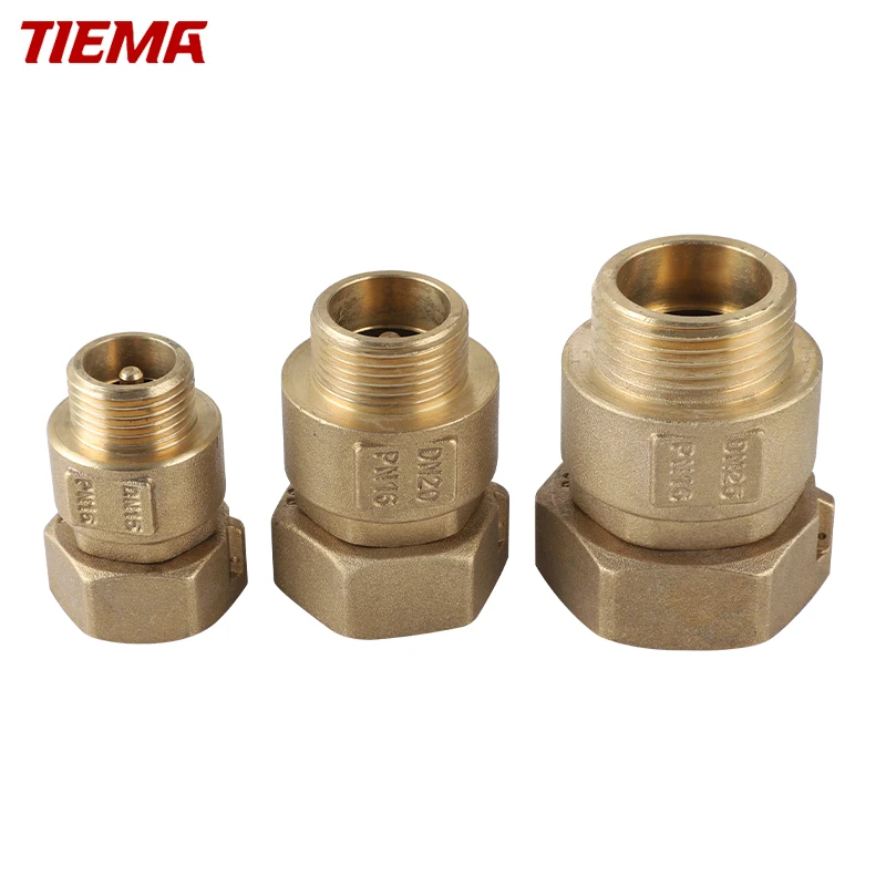 High Qulitly Vertical Forged Brass Spring Water Check Valve