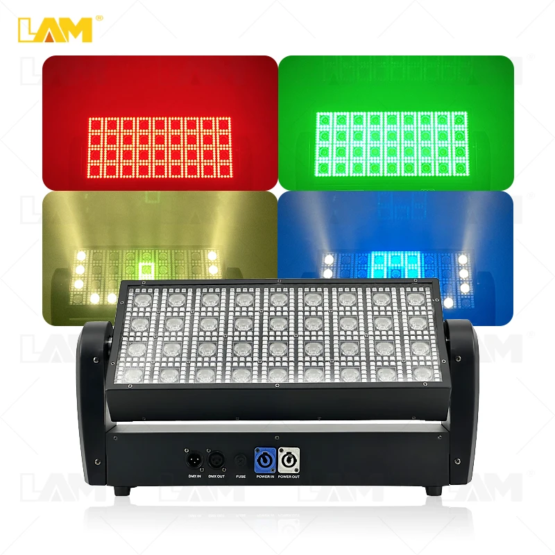 LED Beam Strobe Light 36pcs Matrix Effect Light RGBW Wash 3200K Strobe 36X3w led moving head beam matrix stage lights for disco
