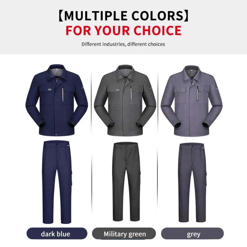 New Factory Direct Car Repairs Worker Uniforms Pro Customized Work Wear Breathable and Wear-resistant Work Jacket and Pants