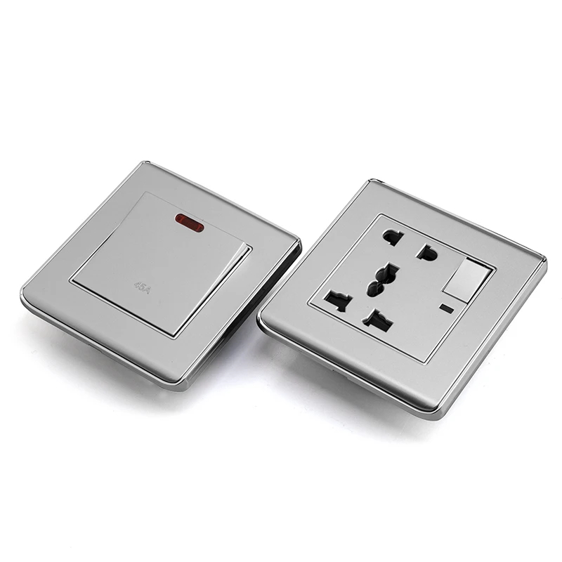 L3.4 factory price silver grey 1 2 3 4 gang wenzhou electric wall switch for home