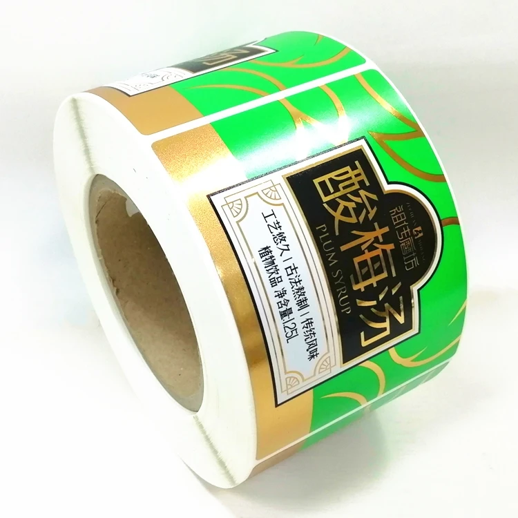 Guangzhou Factory CMYK Printed Oem Design Metallic Sticker Label Services with Glossy Silver BOPP Material