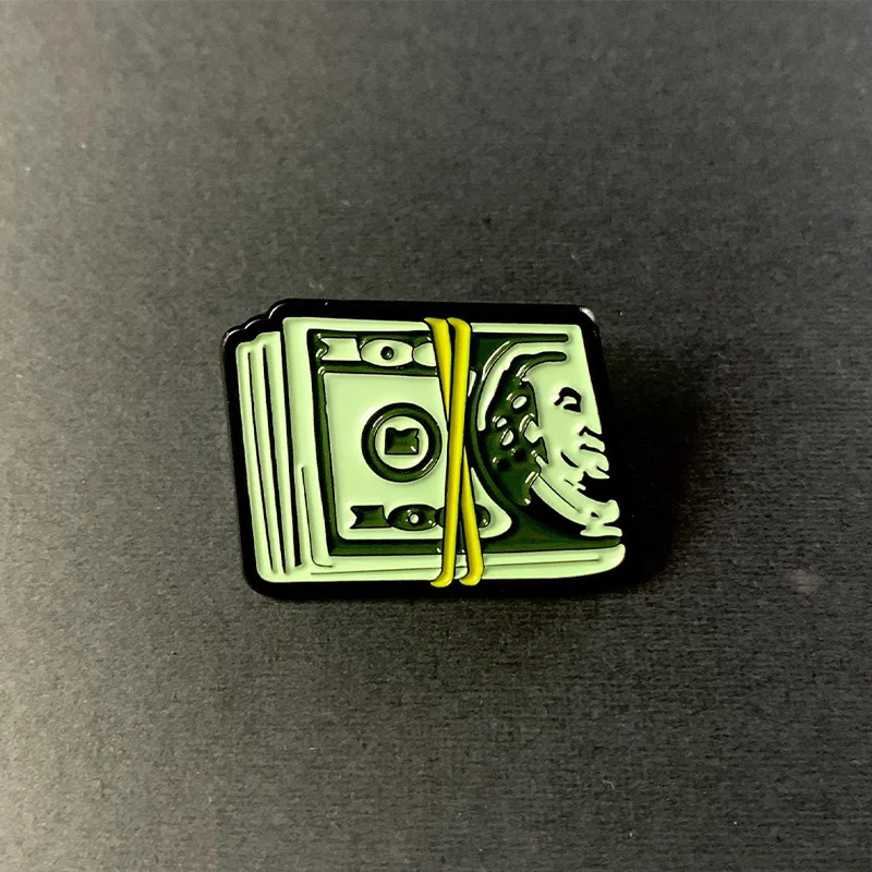 Factory Wholesale High Quality Cheap Customized Dollar Enamel Pin with Hat pin with Popular Design cap pin