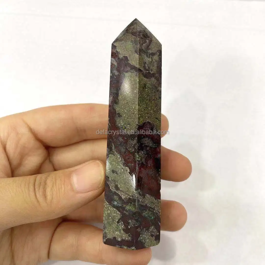 
Hot Sale Natural Real Crystals Healing Stones Crystal Tower Dragon Blood Stone Point For Feng Shui 
