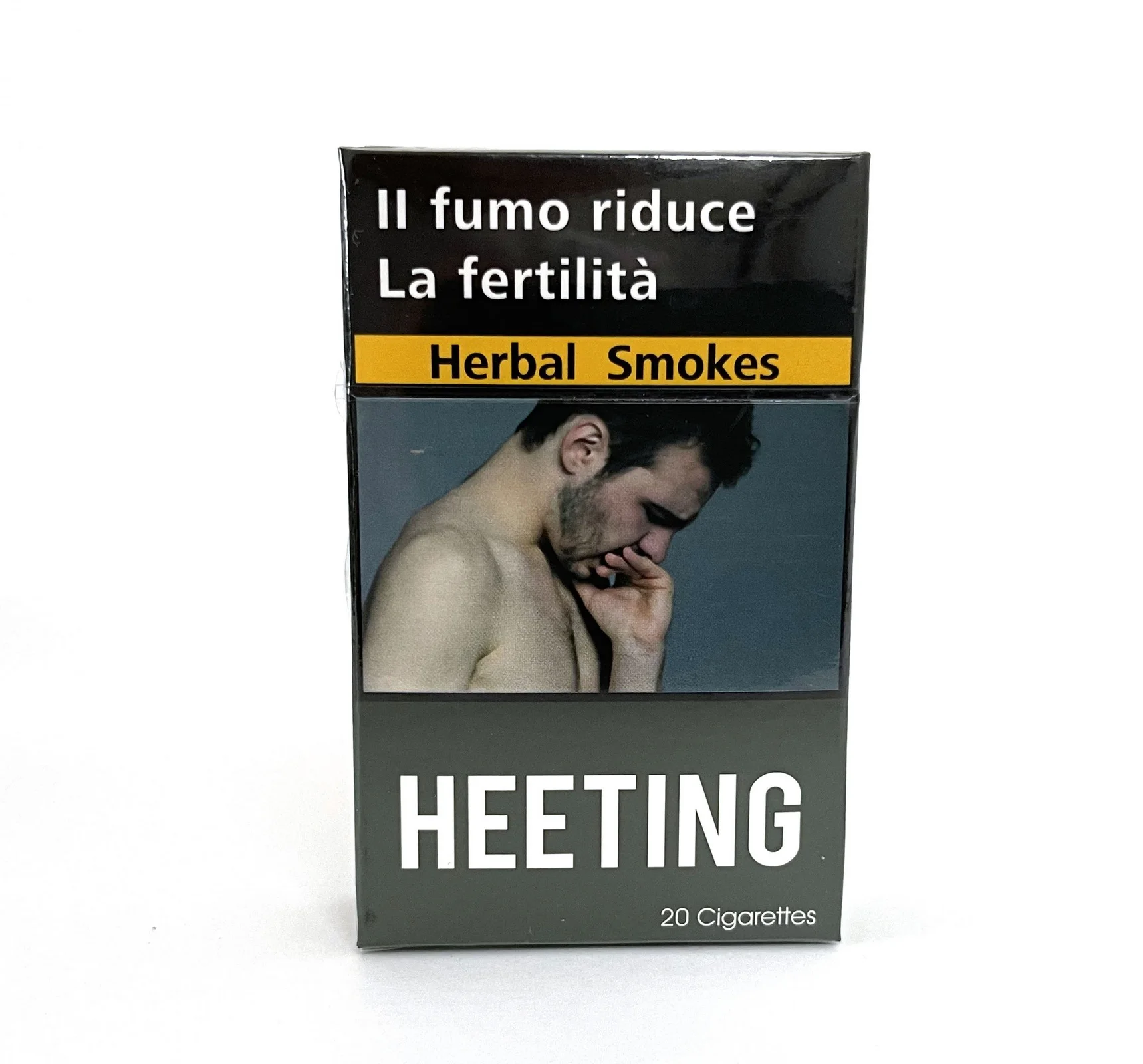 Offset Printing Red Empty Cigarette Pack Box with Customized Packaging