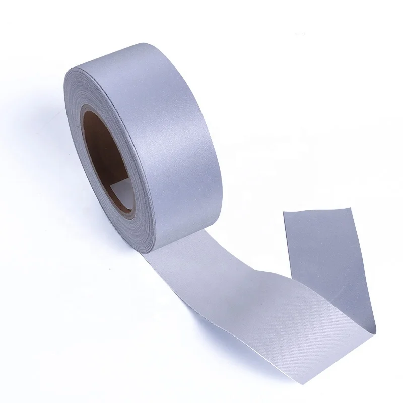 High Visible Light Cinta Reflectiva Cloth Sew on Reflective Fabric