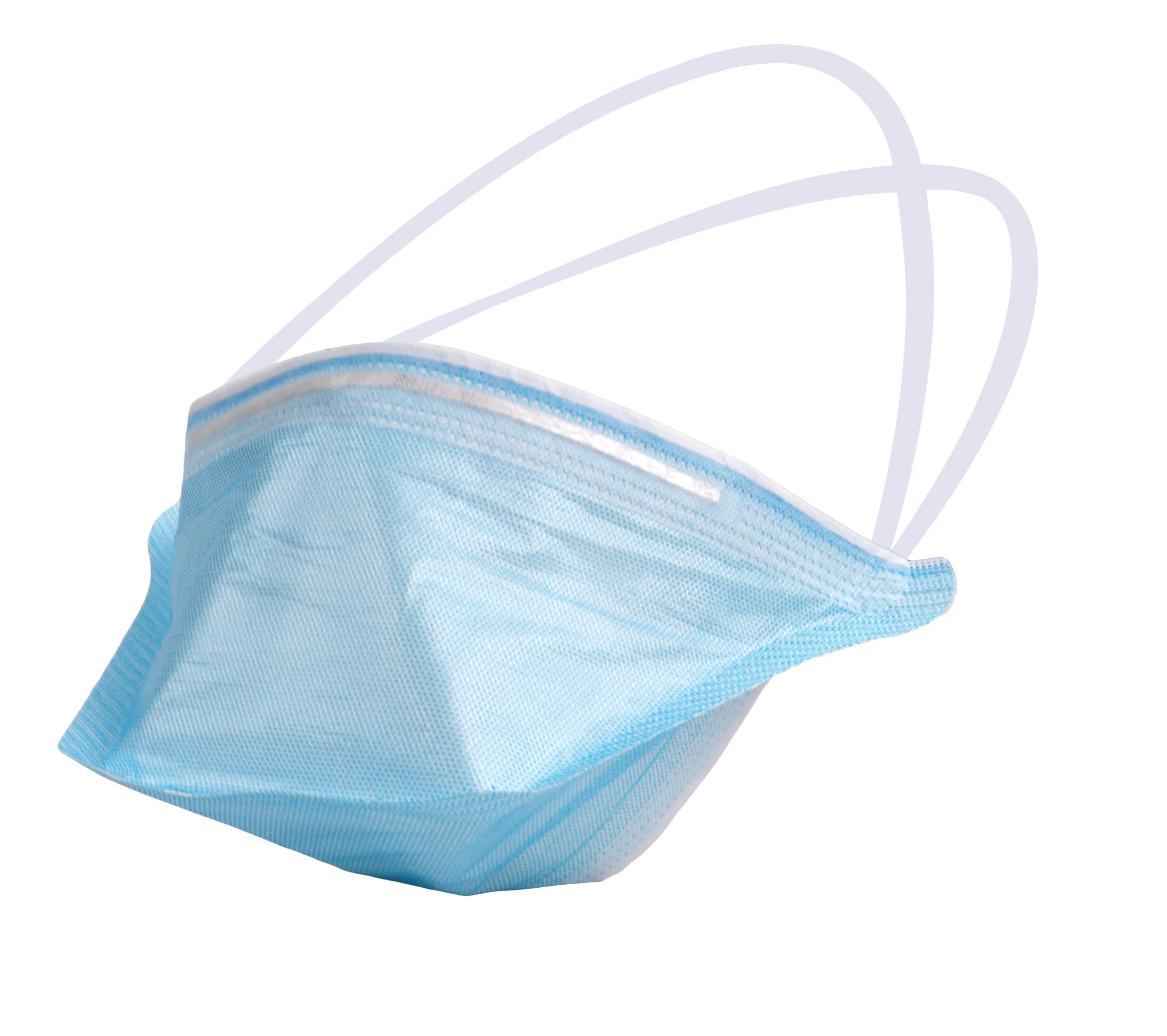 OEM ISO Cleanroom Lab Use Pouch Style Low Particle Shedding Duckbill Disposable 3 Layer 3D Breathable Headwear Face Mask
