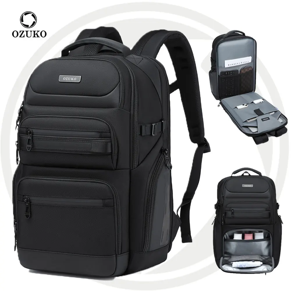 Ozuko 9772 Small Size New Innovation  TSA Business Laptop Backpack Waterproof For Men Daily Work College Backpack