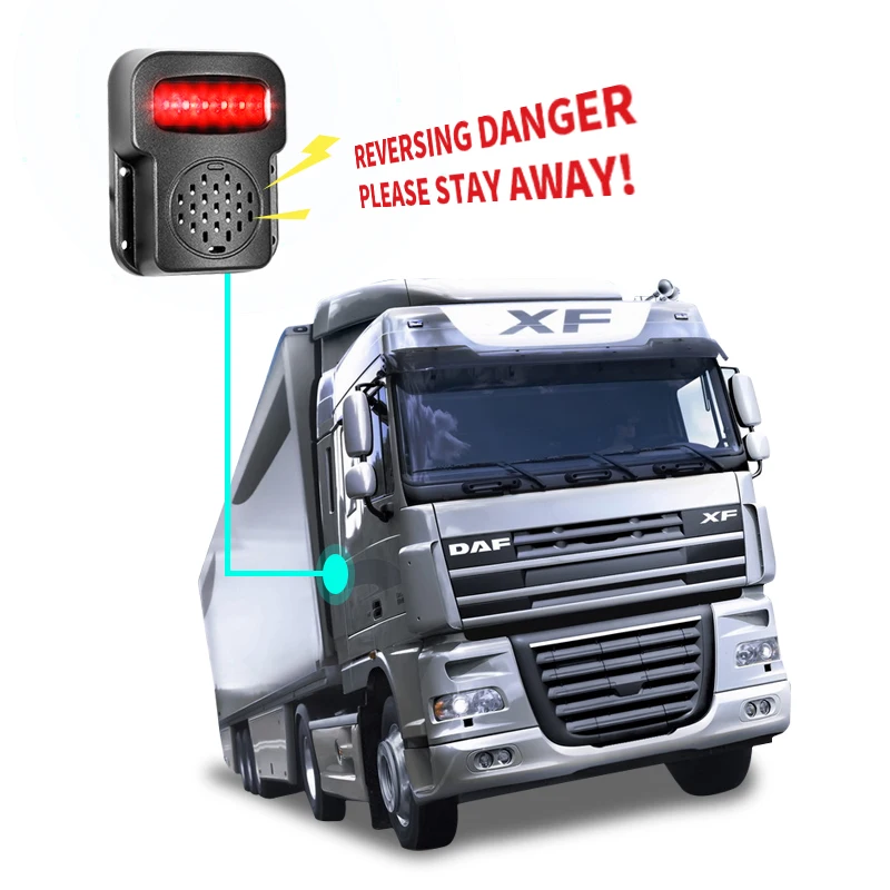 Backhoe Forklift Crane 24V Siren Bus Truck Waterproof Alarm Siren Light Backup Beep Warning Reversing Alarm