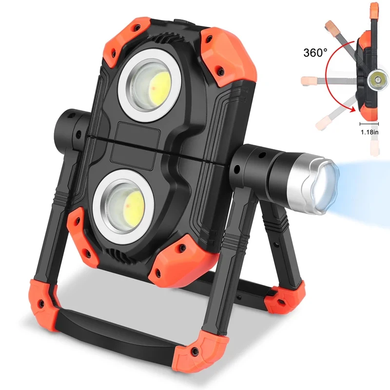 Многофункциональная лазерная лампа с ручкой уличный фонарь для кемпинга USB и COB матрицей магнитный портативный Перезаряжаемый рабочий