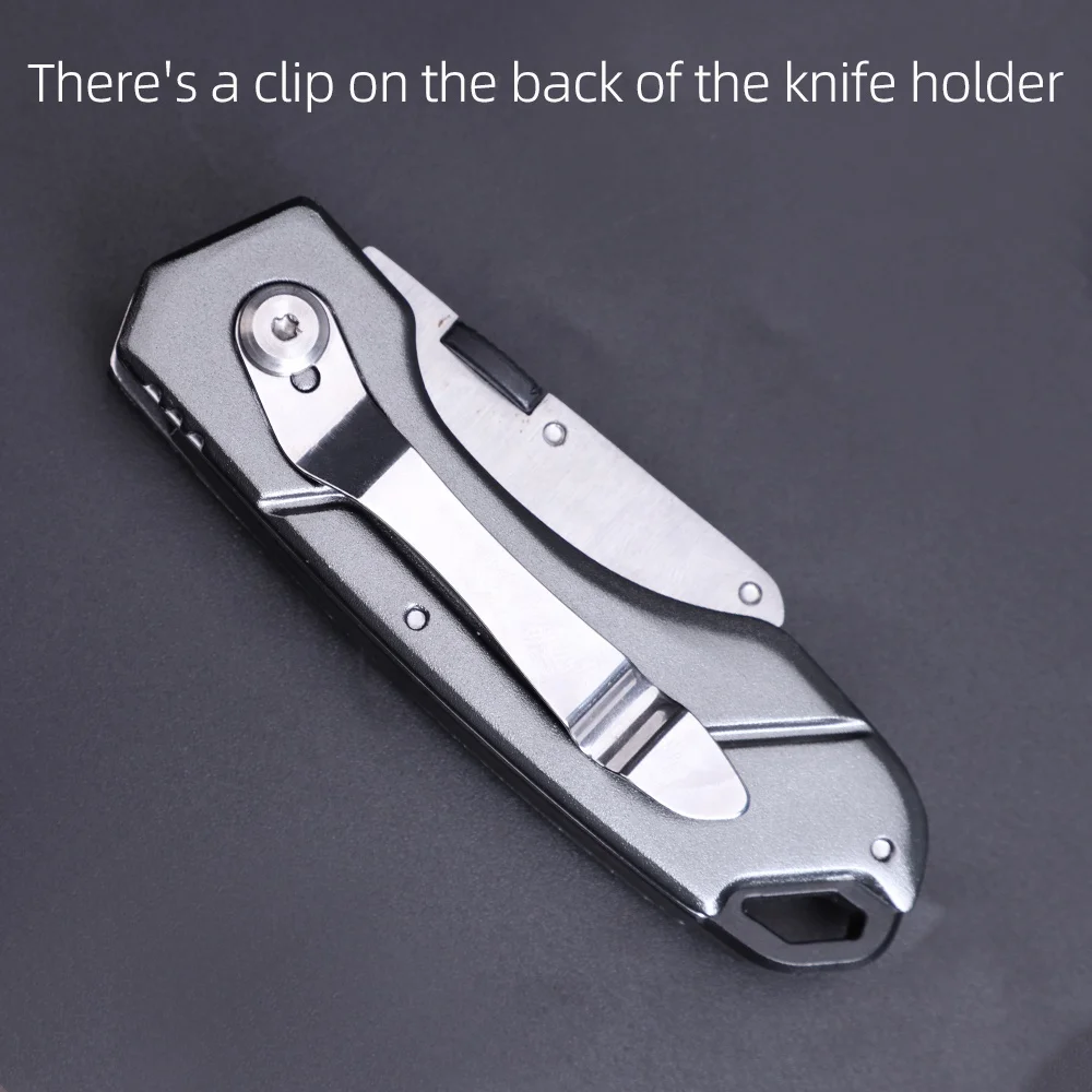 Portable utility knife Heavy duty thickening tool knife Stainless steel foldable knife
