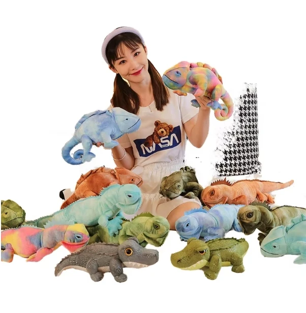 Unisex Soft Plush Lizard Toy Customizable Cute Cotton Stuffed Wild Animal New Design OEM Promotional Gifts