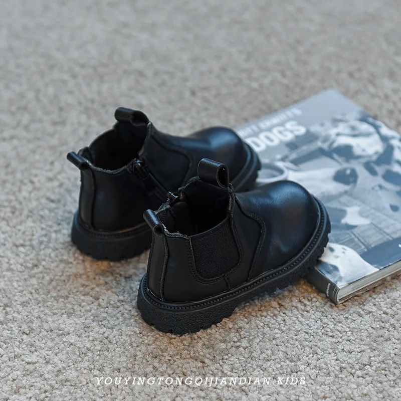 winter popular pure color generous boutique children martin boots outdoor activities party shoes   wear -resistant  boots