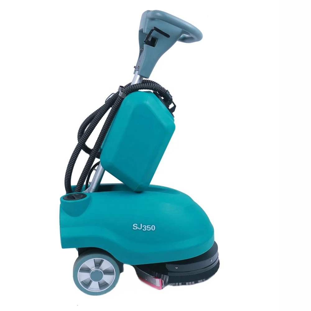 SJ350 Auto floor scrubber cable scrubber marble tiles cleaning machine floor