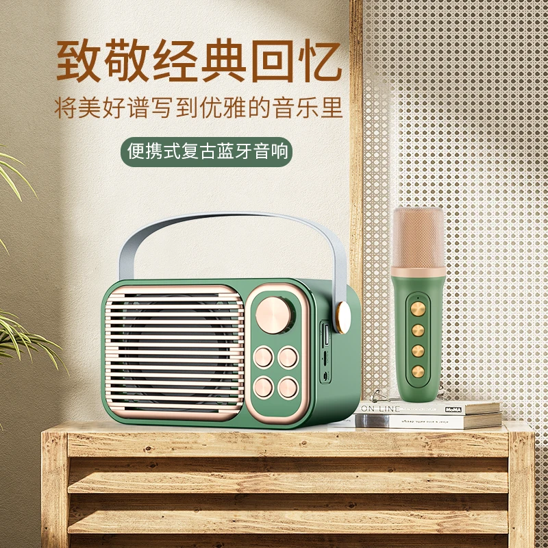 Top Quality Factory Direct 3inch 10W Vocal Cut Handheld Karaoke Portable Speaker With Single Mic Outdoor Speakers Professional