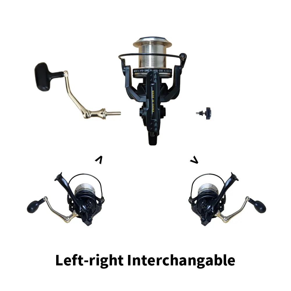 Buffalo Gear Fishing Sea Ocean Spinning Reel Saltwater CNC Metal Spool Big Game Large  fish Drag Spinning Reel Casting Pesca