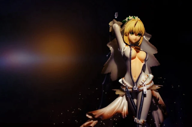 22cm Figures Popular Hot Anime Saber Fate Stay Night Extra CCCC Bride Model Dolls Toy Gift Collect Ornaments PVC Material