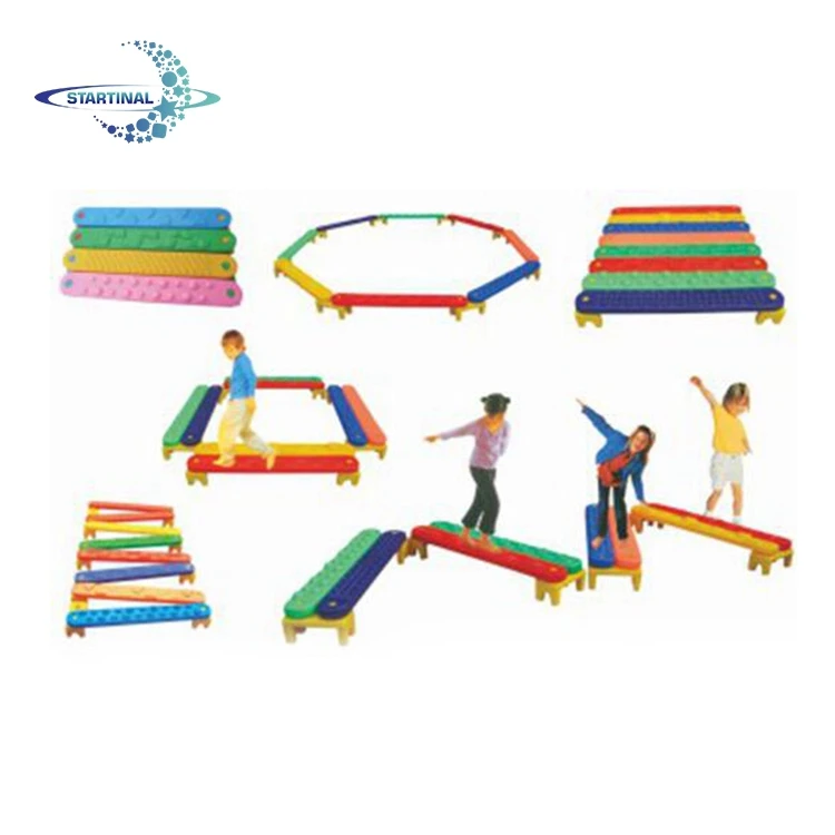 Kindergarten preschool children plastic balance beam kids gymnastics sport toys