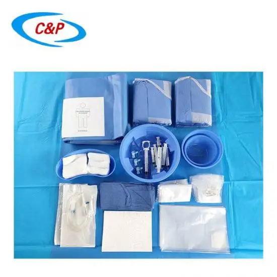 Waterproof EO Sterile Cardiovascular Angiography Surgical Drape Pack With CE ISO13485 Certification