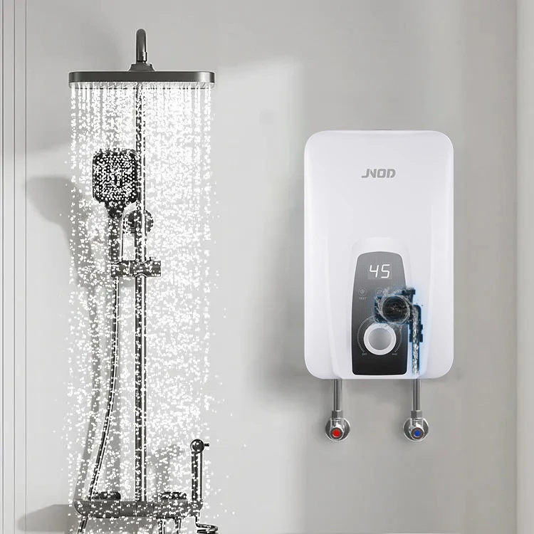 CE RoSH 220V-240V hot shower instant tankless electric shower hot water heater geyser with booster pump