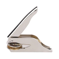 Customized Stainless Embosser Steel Stamp Office-Use Hand Embossing Seal Paper Press Stamp