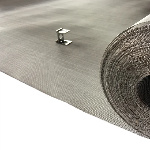 10 Micron Stainless steel woven filter mesh stainless steel woven sieve mesh rolls for filtering