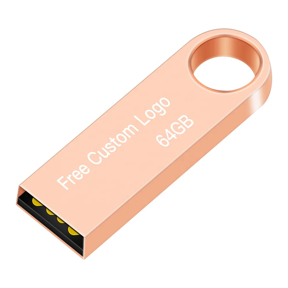 Custom logo Brand Printing Flash Drive 4GB 16GB 32GB 64GB 128GB Metal USB Flash Drive
