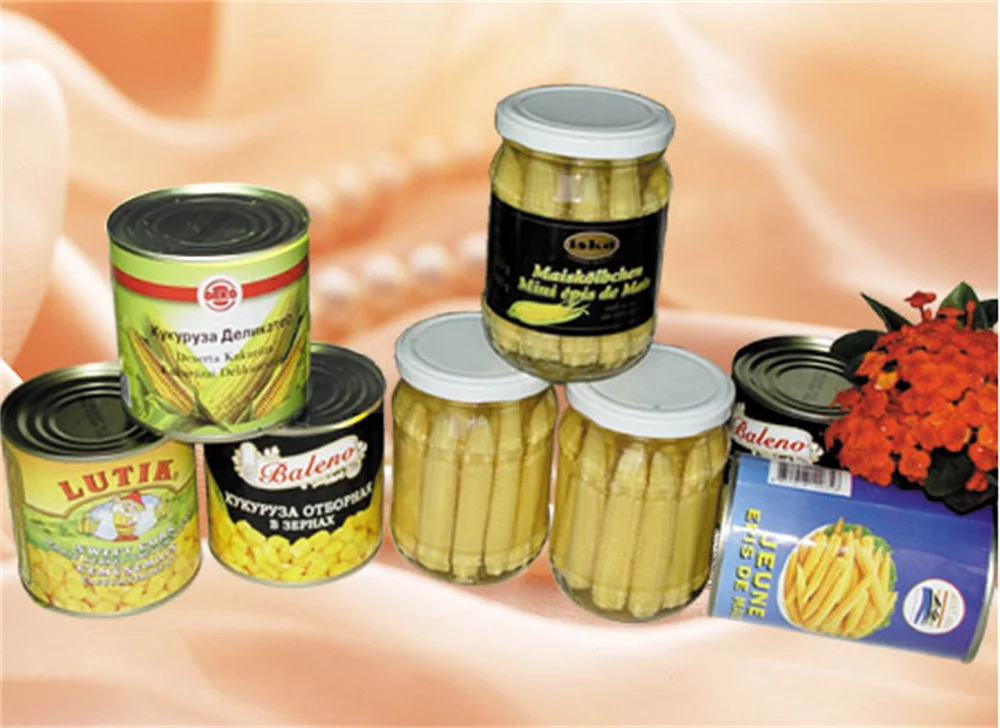 Консервированные продукты от производителя, консервированные Детские Кукурузы, молодая кукуруза в воде