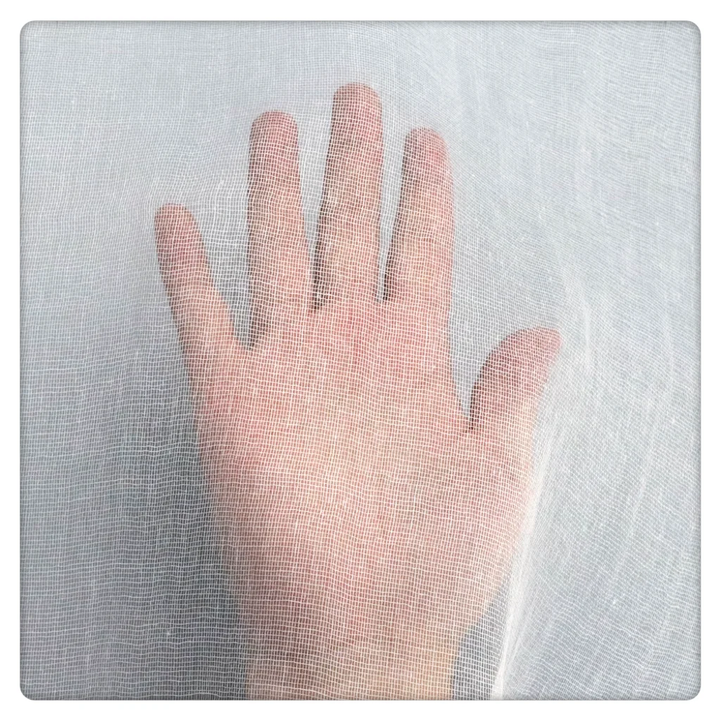 100% industrial greige polyester mesh fabric knit polyester base fabric for duct tape