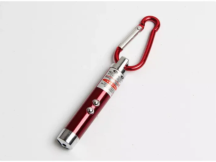 aluminum 3 in 1 laser&led light keychain UV money detector red laser carabiner gift promotion mini flashlight pet cat/kids toy