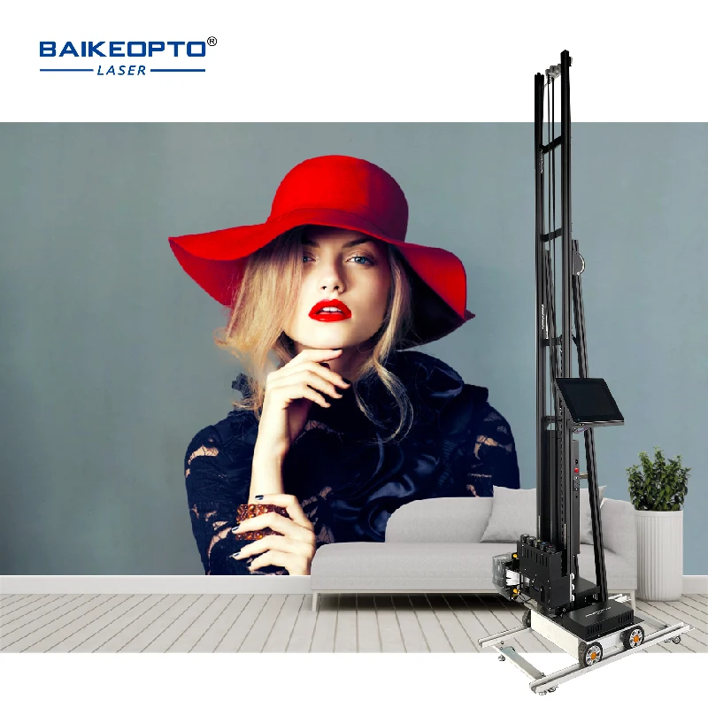 Digital UV Inkjet 4720 CMYKW Double Print Head Walls Printing Painting Machine