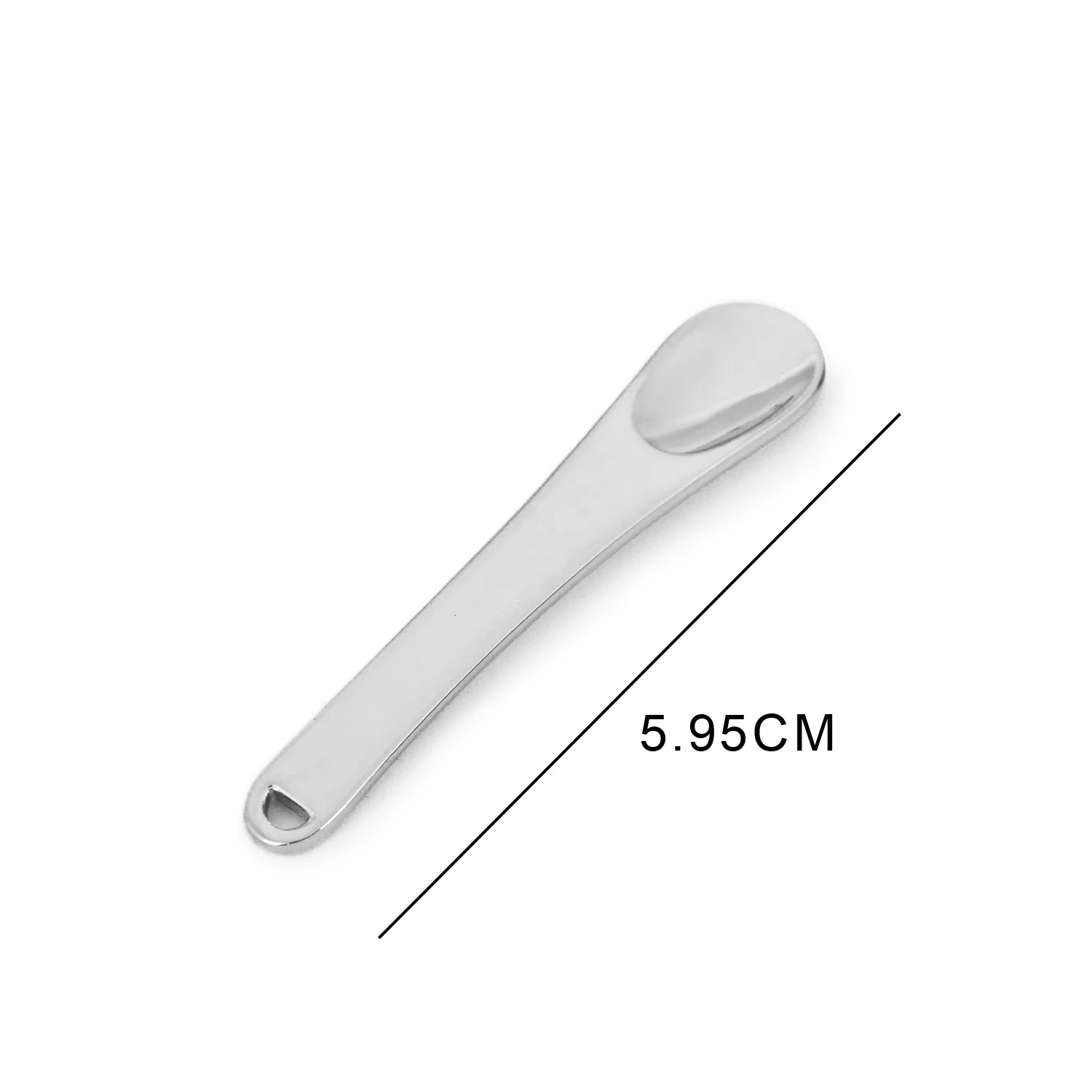 GRS Zinc alloy skincare scoop cosmetics metal face spatula applicator mini eye cream metal spoon