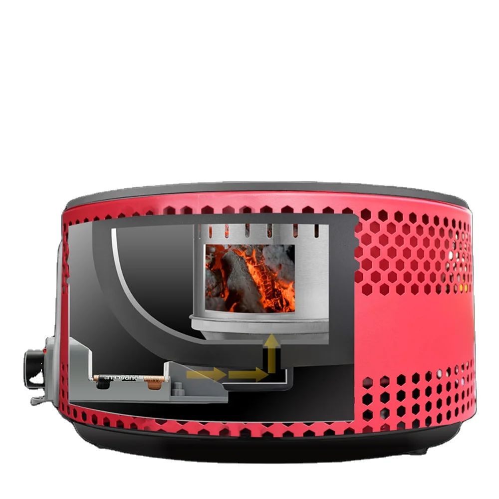 Korean Portable Adjustable Smokeless Available Electricity Cast Iron Barrel Bbq Barbecue Charcoal Grills