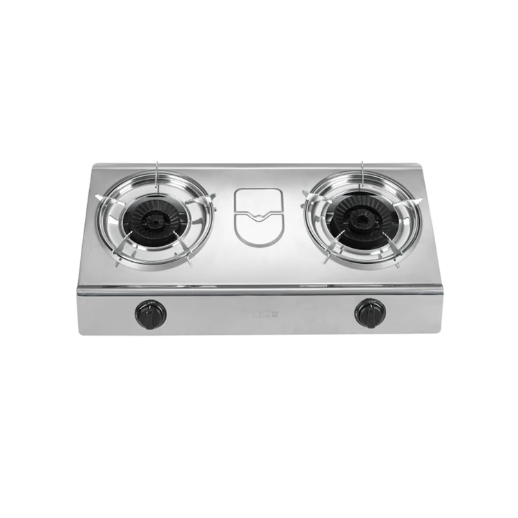 Настольная газовая плита T1306, Бытовая газовая плита из нержавеющей стали, 2 горелки, оптовая цена