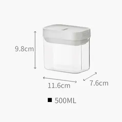 low price wholesale Food Storage Container Plastic kitchen storage box Refrigerator Noodle Multigrain Storage Plastic Container